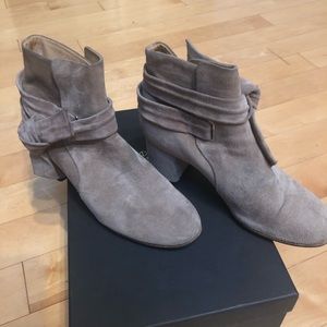 Rag and Bone Grey Suede Boots